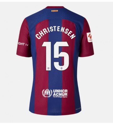 Barcelona Andreas Christensen #15 Primera Equipación Mujer 2023-24 Manga Corta